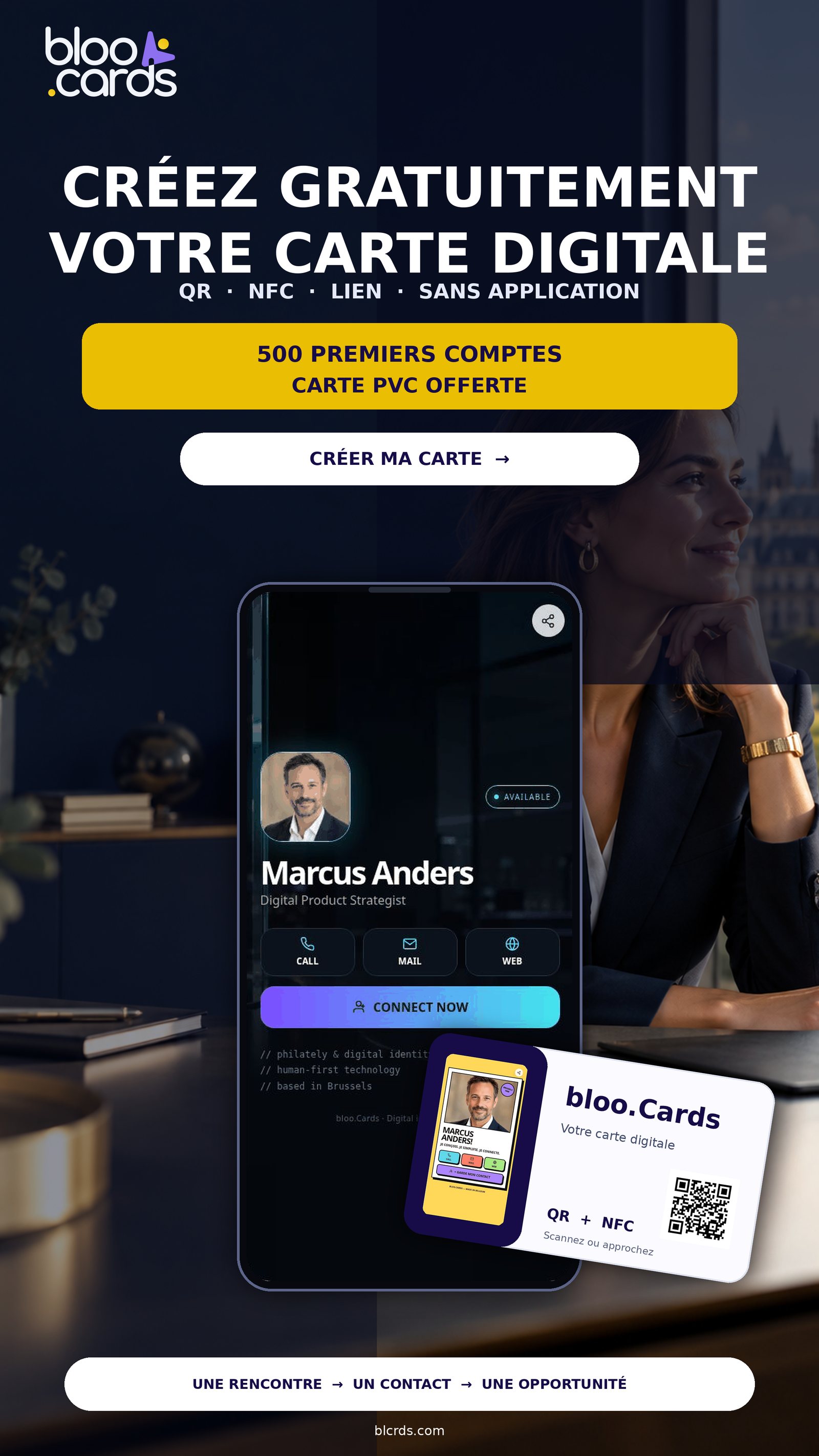 Campagne bloo.Cards · story néon